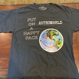 Astroworld Authentic “Put on a happy face” t shirt